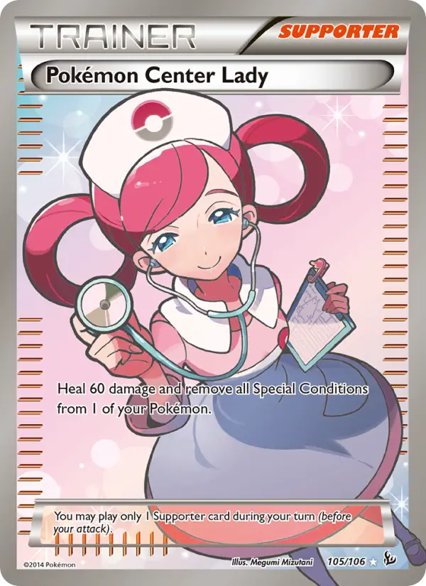 Pokémon Center Lady #105 — Flashfire