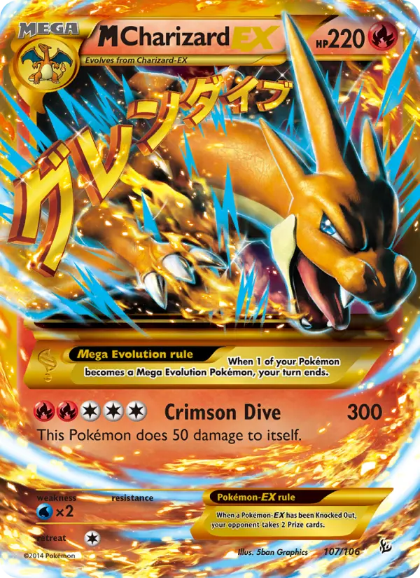 M Charizard EX #107 — Flashfire