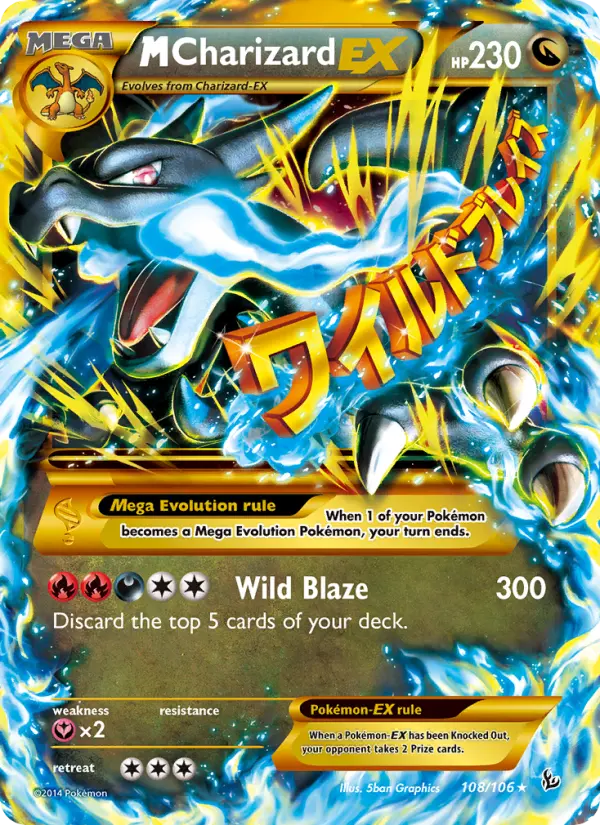 M Charizard EX #108 — Flashfire