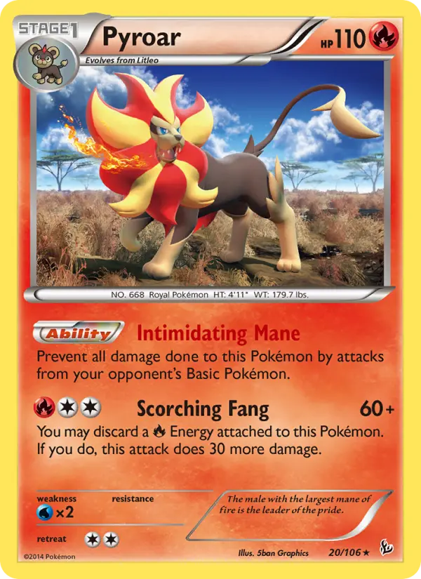 Pyroar #20 — Flashfire