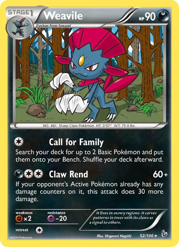 Weavile #52 — Flashfire
