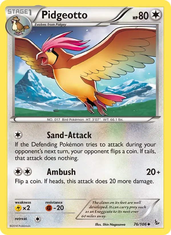 Pidgeotto #76 — Flashfire