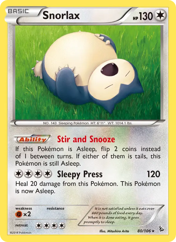 Snorlax #80 — Flashfire