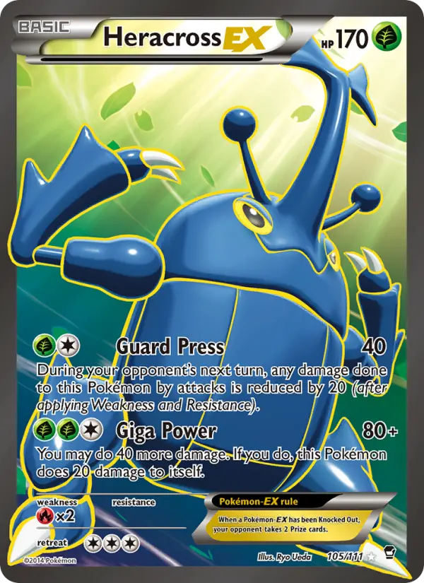 Heracross EX #105 — Furious Fists
