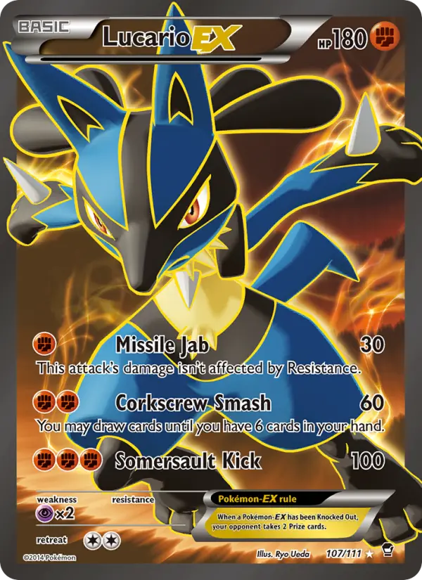 Lucario EX #107 — Furious Fists