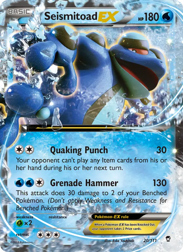 Seismitoad EX #20 — Furious Fists