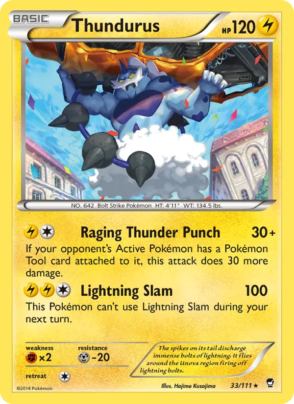 Thundurus #33 — Furious Fists