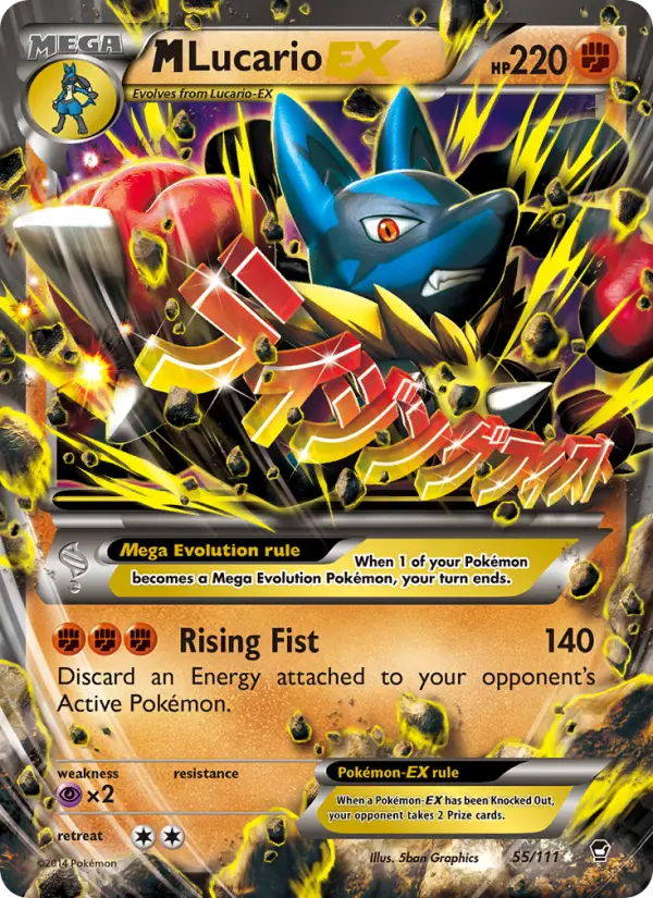 M Lucario EX #55 — Furious Fists