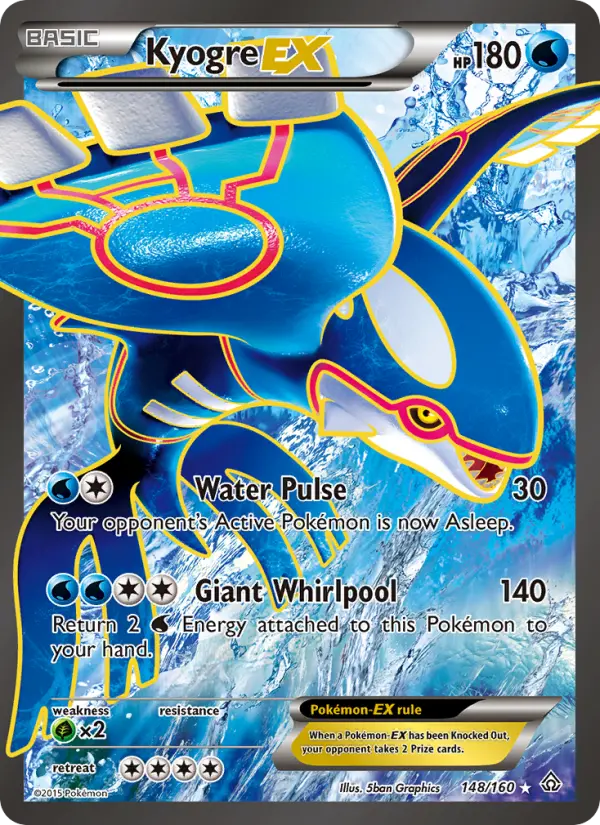 Kyogre EX #148 — Primal Clash