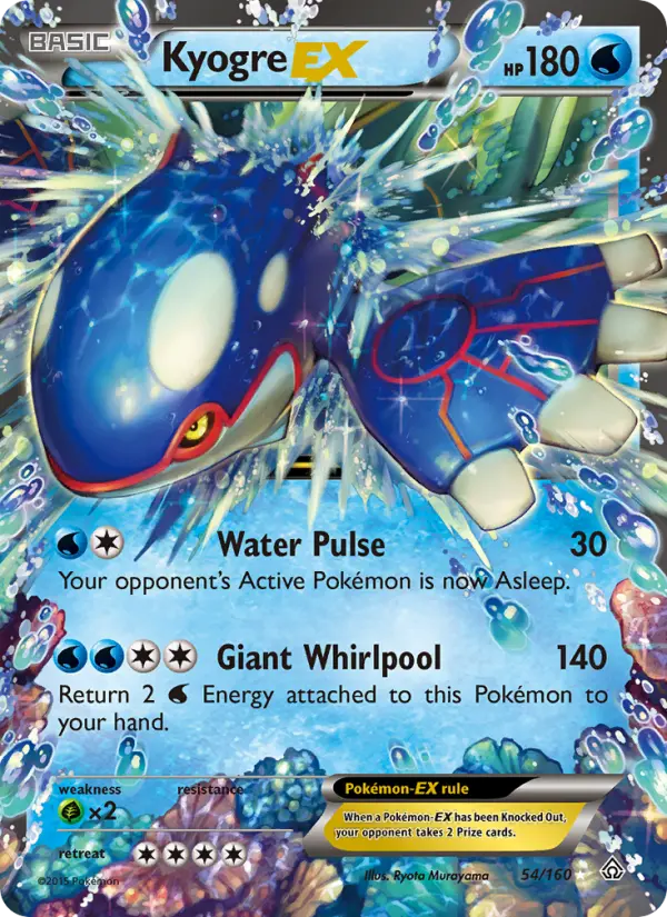 Kyogre EX #54 — Primal Clash