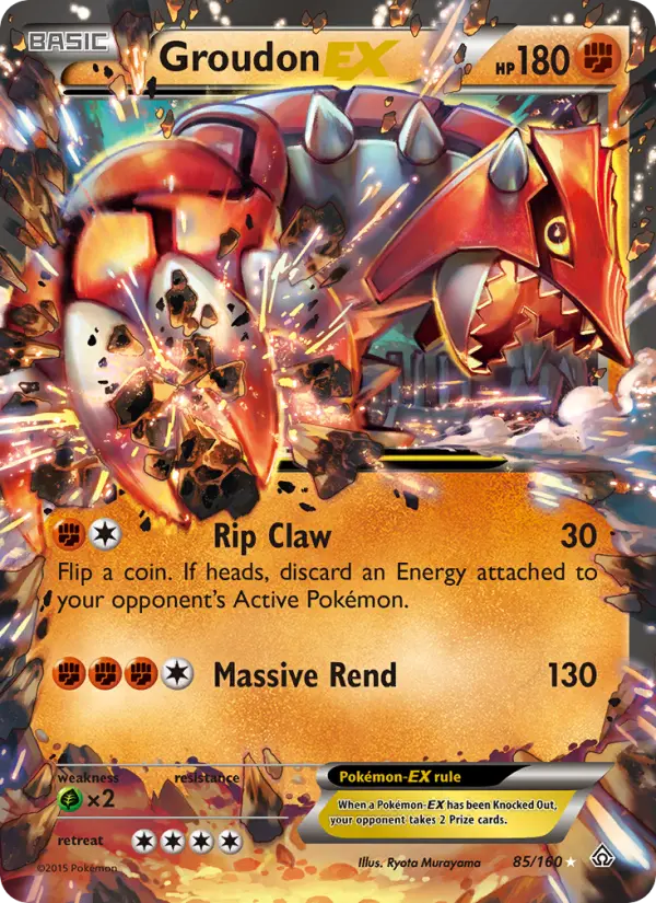 Groudon EX #85 — Primal Clash