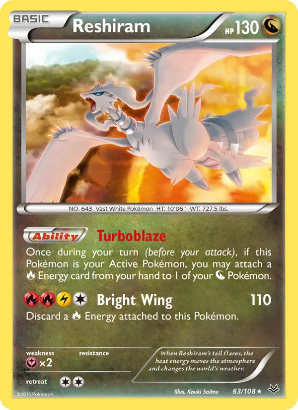 Reshiram #63 — Roaring Skies