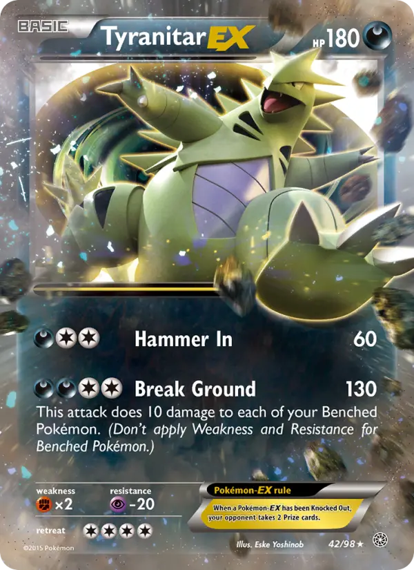 Tyranitar EX #42 — Ancient Origins