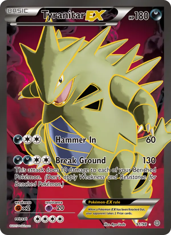 Tyranitar EX #91 — Ancient Origins