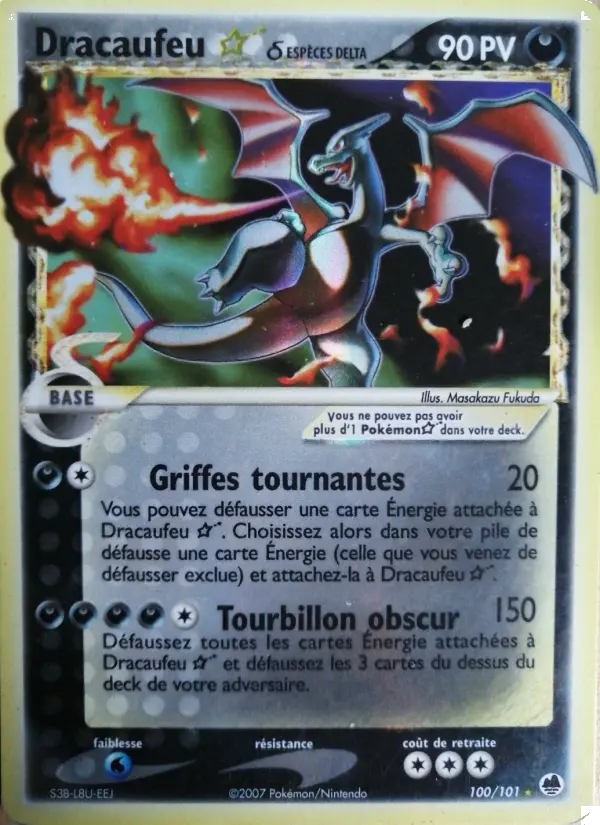 Carte Pokémon Dracaufeu ☆ δ #100 — Île des Dragons