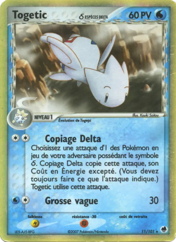 Carte Pokémon Togetic δ #011 — Île des Dragons