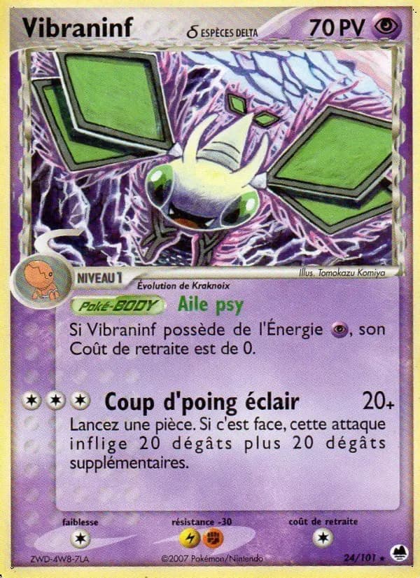 Carte Pokémon Vibraninf δ #024 — Île des Dragons