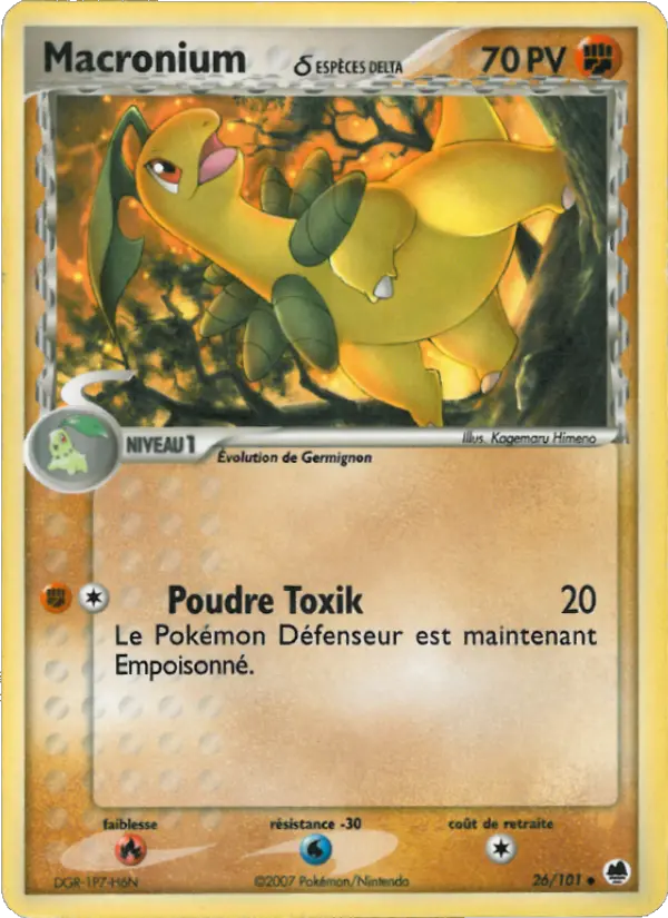 Carte Pokémon Macronium δ #026 — Île des Dragons