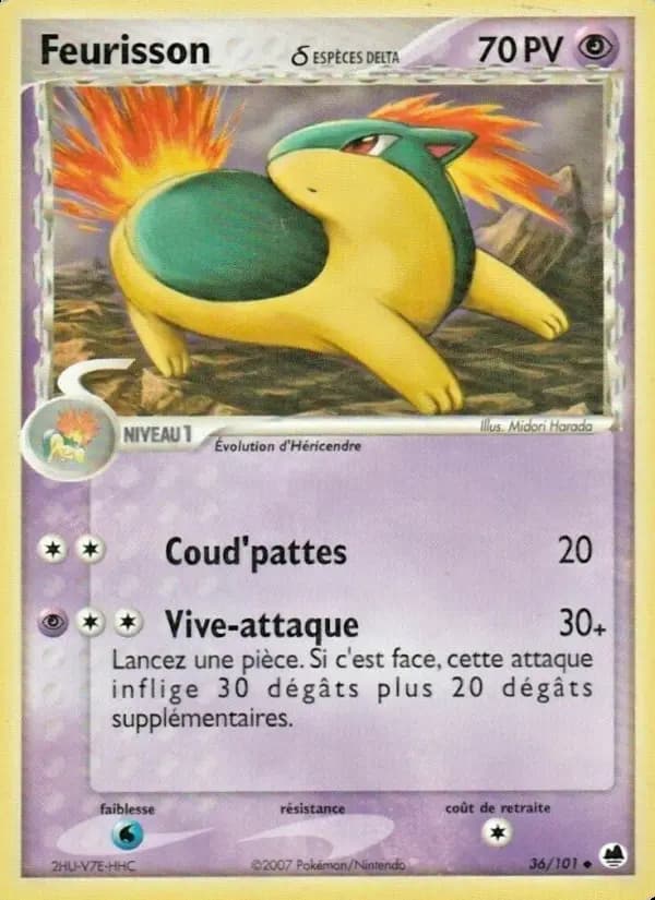 Carte Pokémon Feurisson δ #036 — Île des Dragons