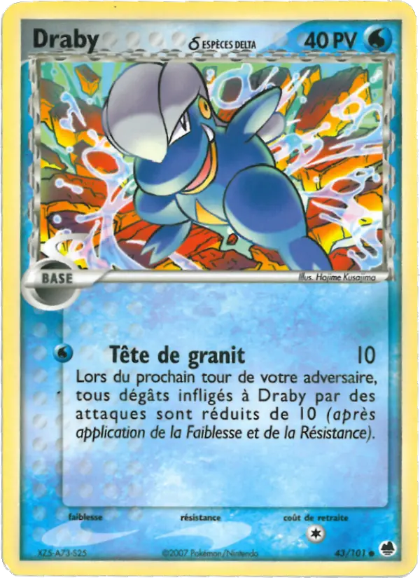 Carte Pokémon Draby δ #043 — Île des Dragons