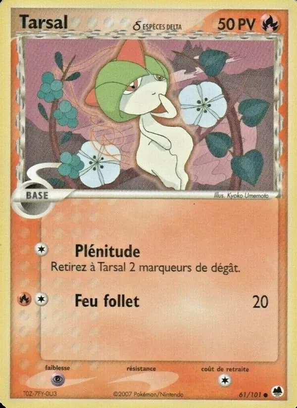 Carte Pokémon Tarsal δ #061 — Île des Dragons