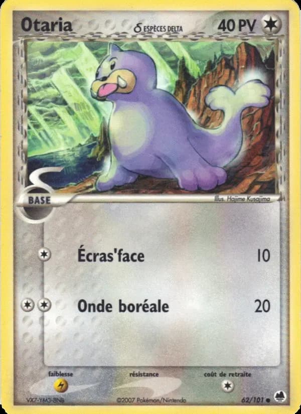 Carte Pokémon Otaria δ #062 — Île des Dragons