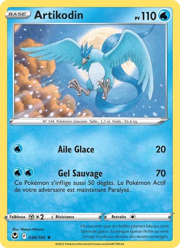 Carte Pokémon Artikodin #036 — Tempête Argentée