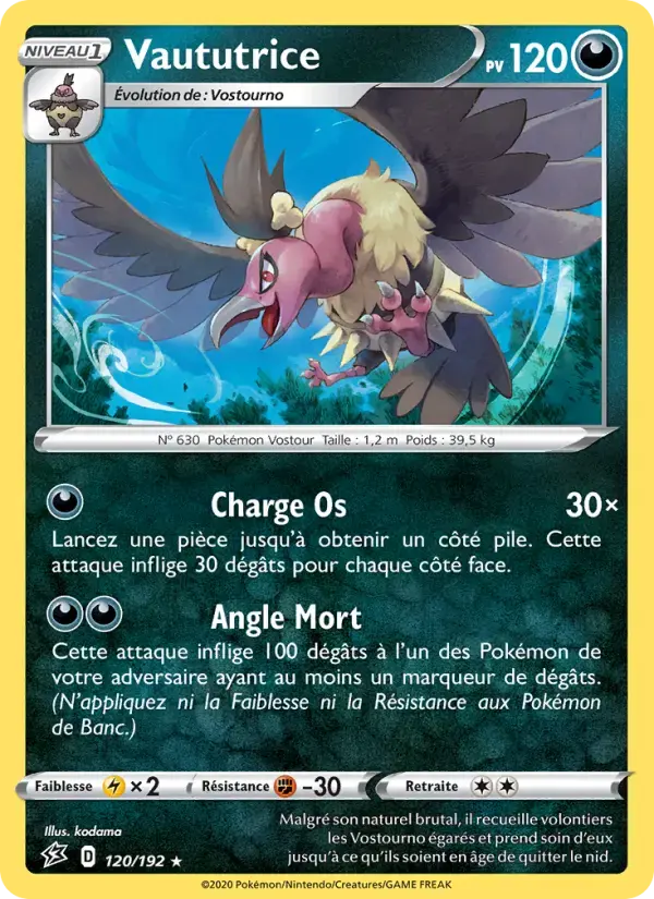 Carte Pokémon Vaututrice #120 — Clash des Rebelles