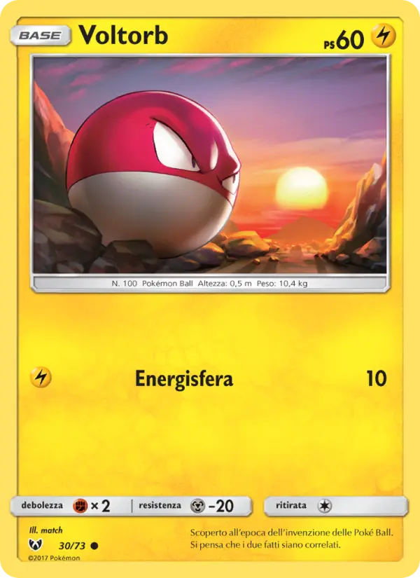 Carte Pokémon Voltorbe #30 — Légendes Brillantes
