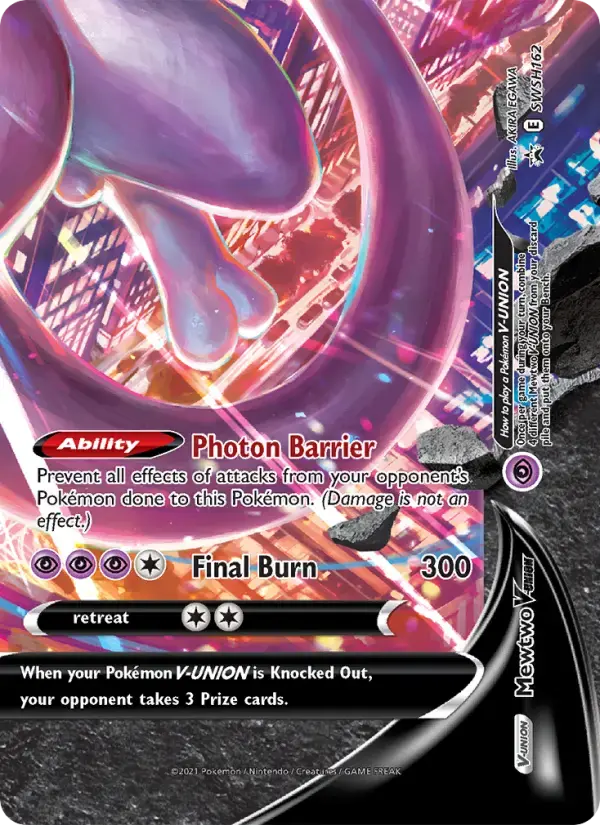 Mewtwo V-UNION #SWSH162 — Sword & Shield Promos