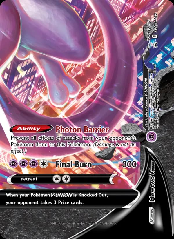 Mewtwo V-UNION #SWSH162 — Sword & Shield Promos
