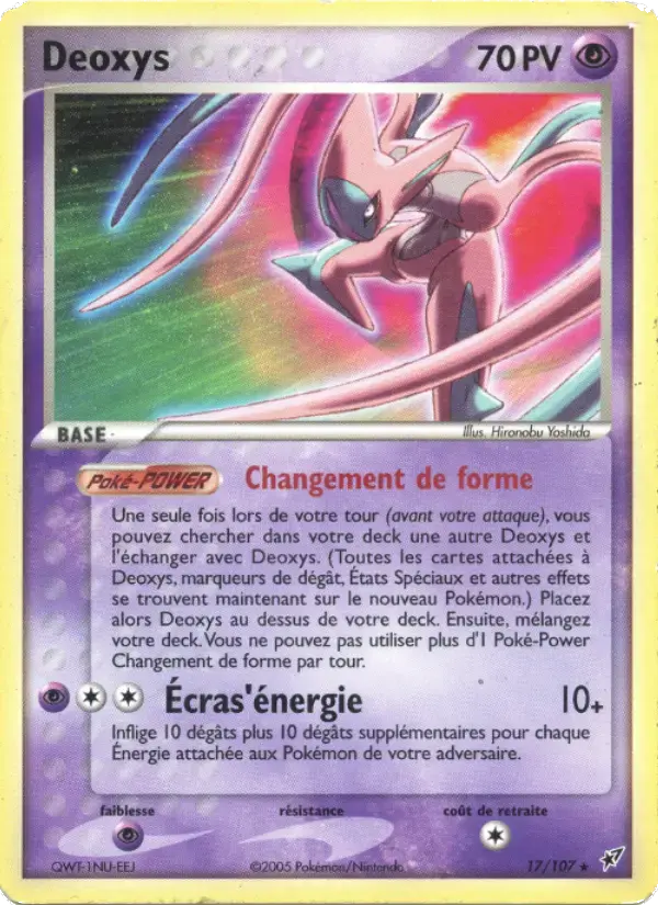 Carte Pokémon Deoxys #17 — Deoxys
