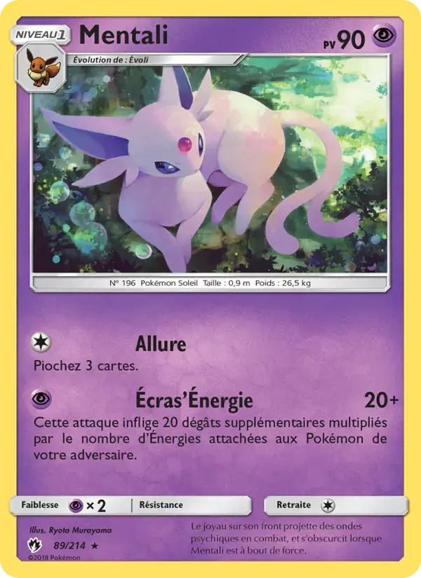 Carte Pokémon Mentali #89 — Tonnerre Perdu