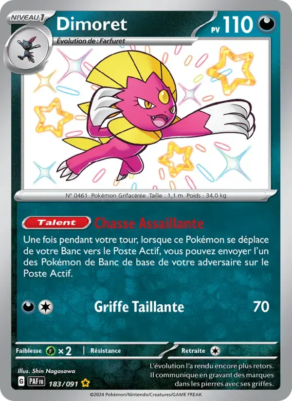 Carte Pokémon Dimoret #183 — Destinées de Paldea