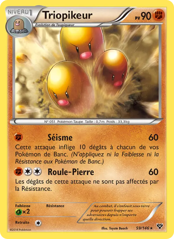Carte Pokémon Triopikeur #59 — XY