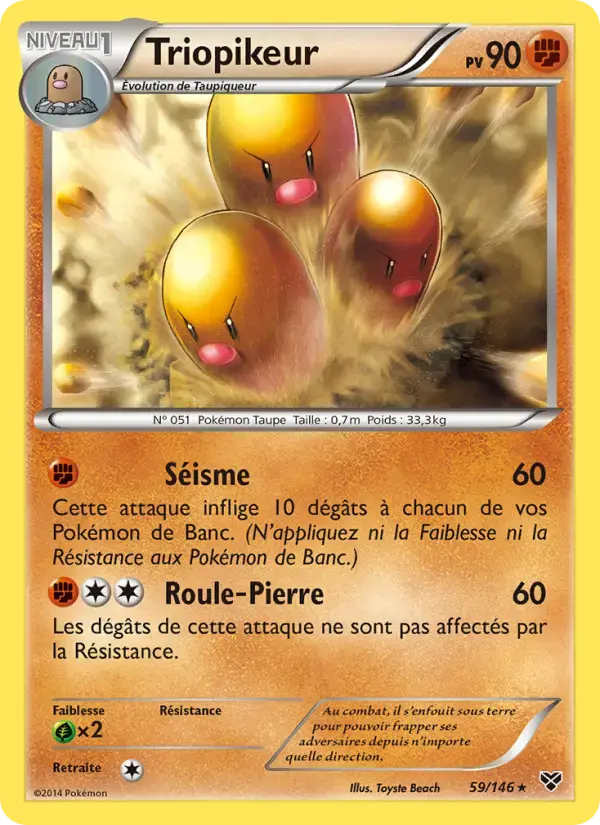 Carte Pokémon Triopikeur #59 — XY
