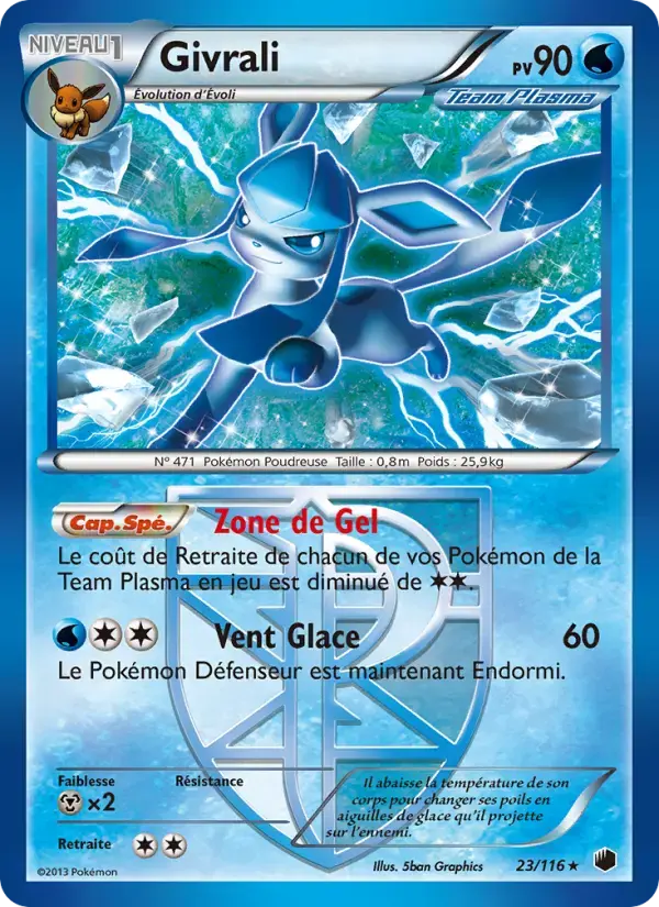 Carte Pokémon Givrali #23 — Glaciation Plasma