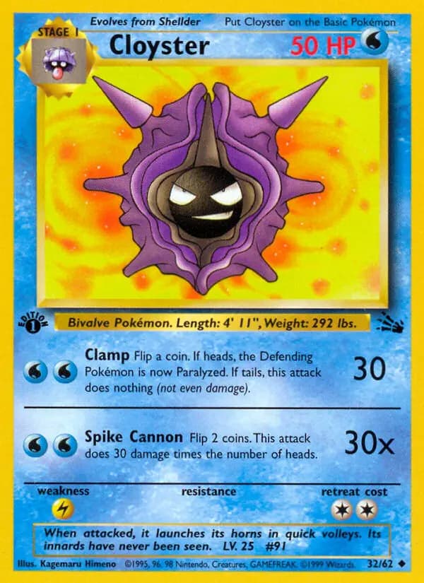 Cloyster #32 — Fossil
