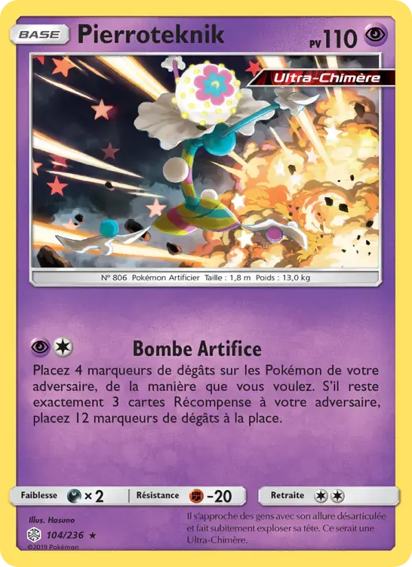 Carte Pokémon Pierroteknik #104 — Éclipse Cosmique