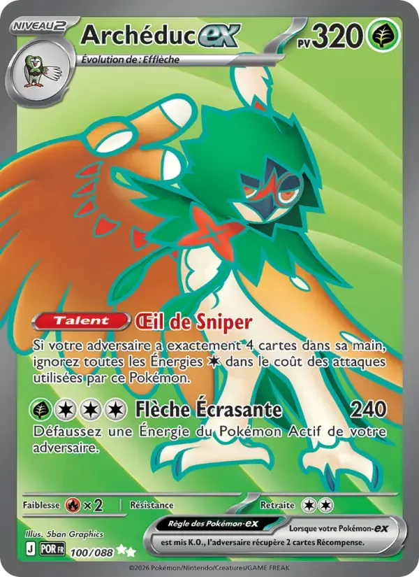Carte Pokémon Archéduc-ex #100 — Équilibre Parfait