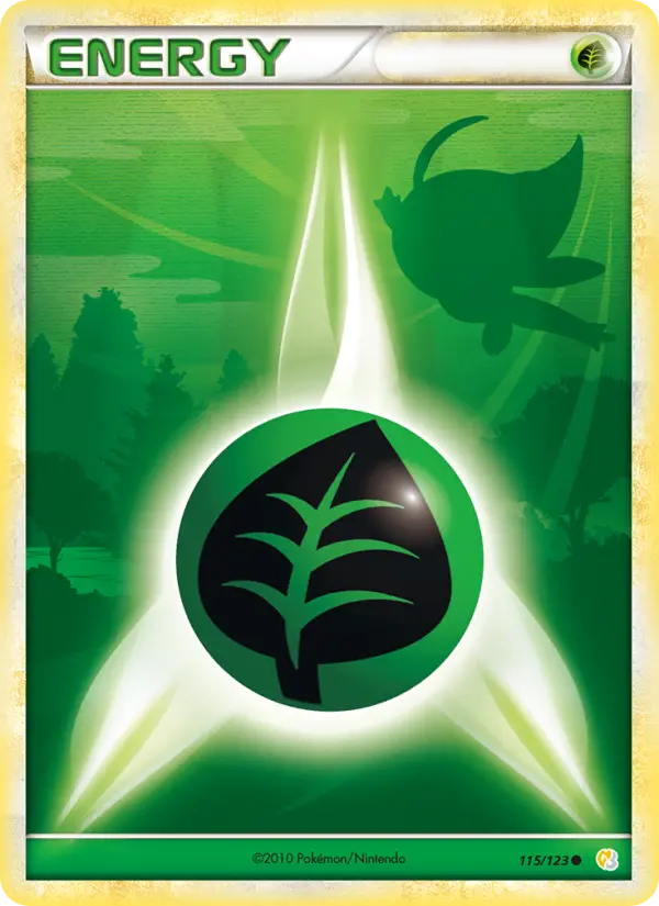 Carte Pokémon Énergie Plante #115 — HeartGold SoulSilver