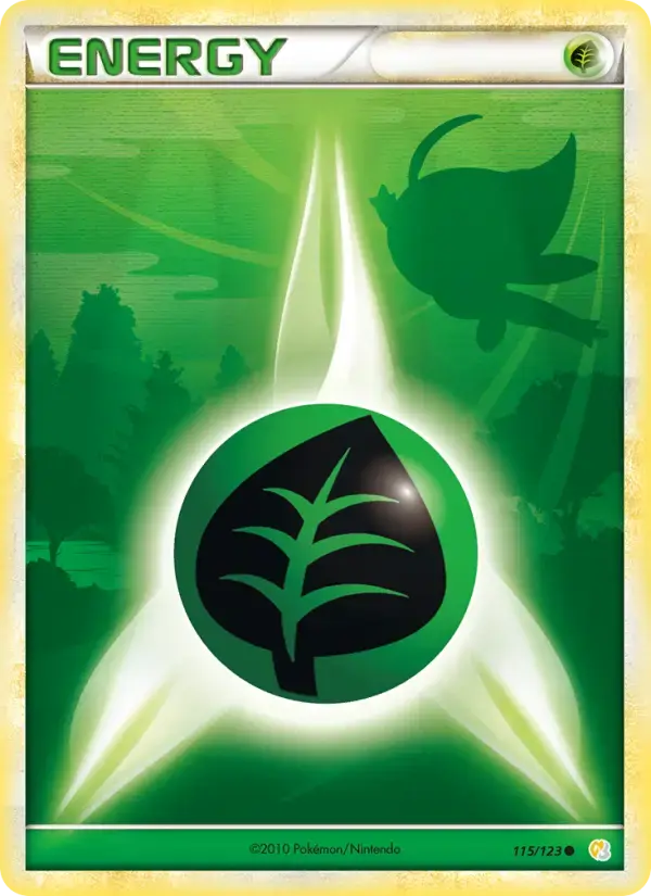 Carte Pokémon Énergie Plante #115 — HeartGold SoulSilver
