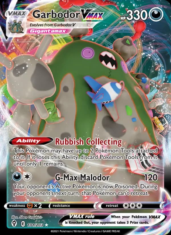 Garbodor VMAX #101 — Evolving Skies