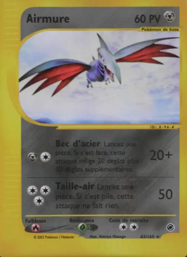 Carte Pokémon Airmure #63 — Expédition