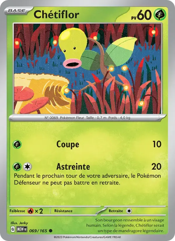 Carte Pokémon Chétiflor #069 — Pokémon 151