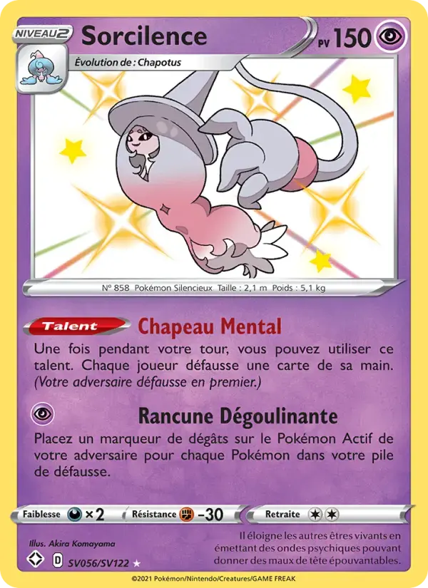 Carte Pokémon Sorcilence #SV056 — Destinées Radieuses