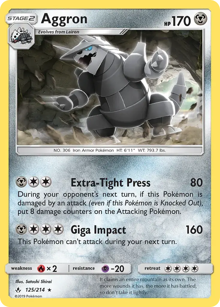 Aggron #125 — Unbroken Bonds