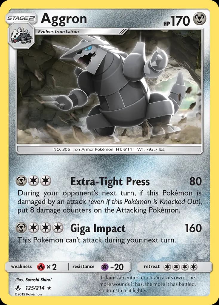 Aggron #125 — Unbroken Bonds