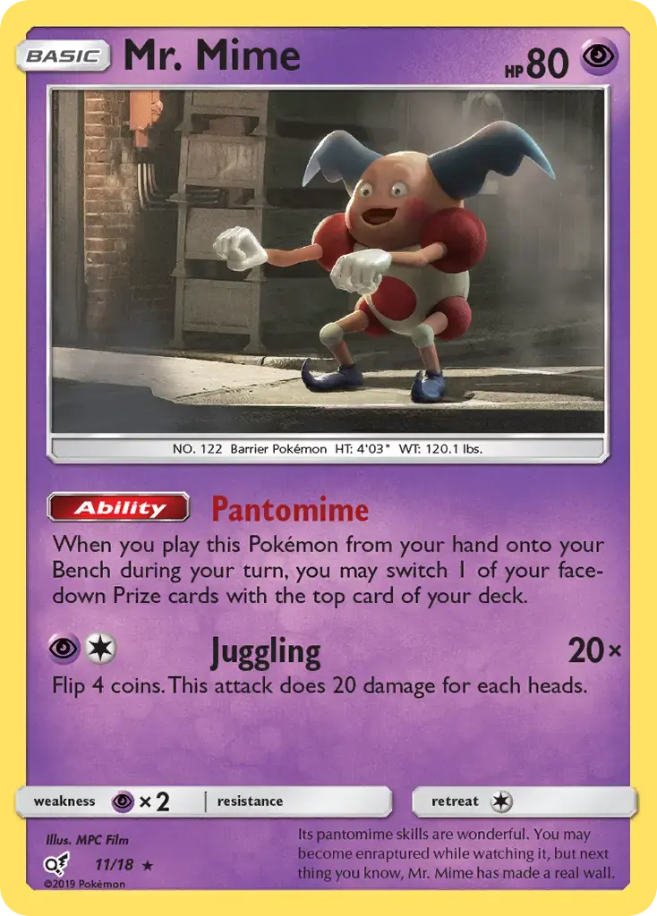 Mr. Mime #11 — Detective Pikachu