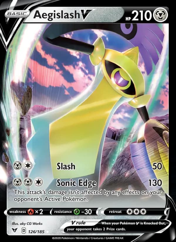 Aegislash V #126 — Vivid Voltage